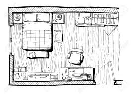 طراحی داخلی اتاق خواب از روی پلان