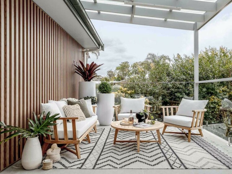 طراحی داخلی بالکن و تراس از روی پلان